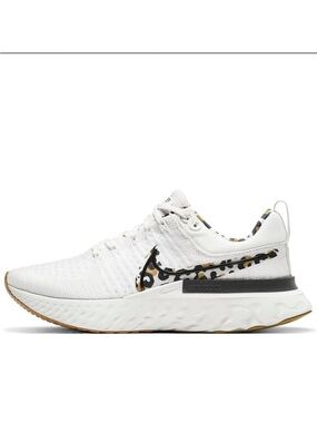 NIKE React infinity flyknit leopard sneakers